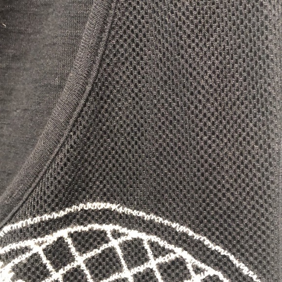 Lucky Brand black embroidered tank top mesh overlay lined XS - Picture 4 of 6